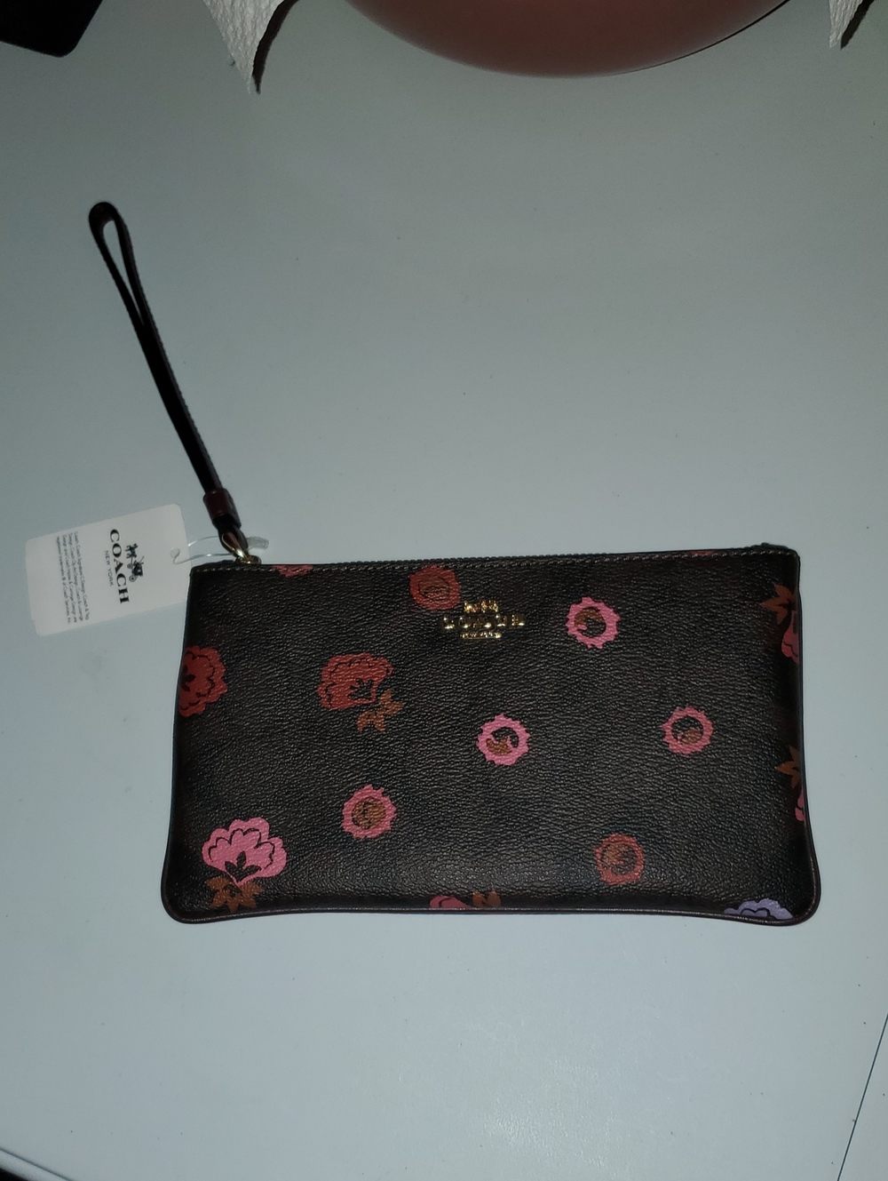 New Coach Large Wristlet in Primrose Floral Canvas 8"L x 4.75"H ... Fits Phone